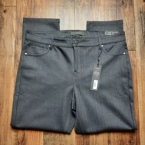 Liverpool Madonna slim 18w gray/black herringbone
